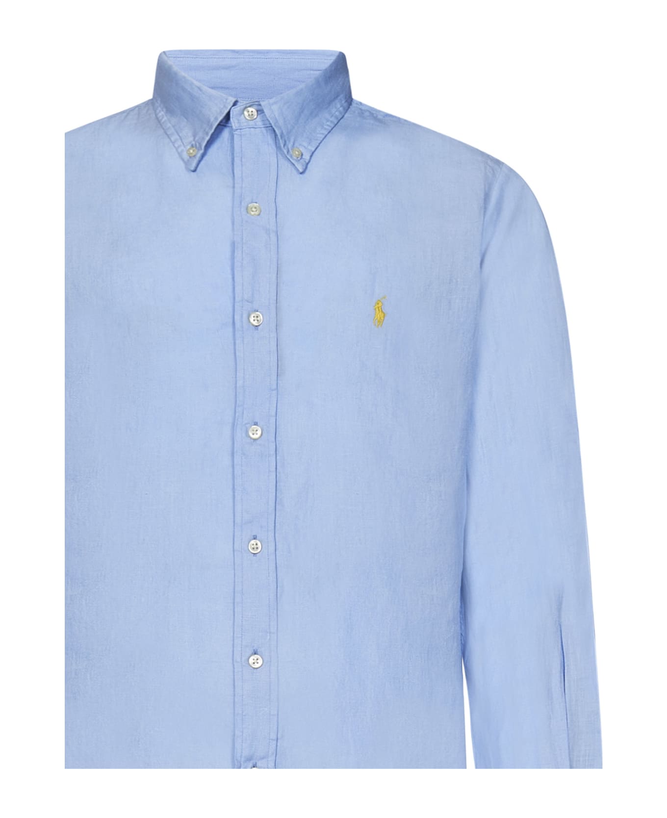 Polo Ralph Lauren 'classics' Linen Shirt - LIGHT BLUE