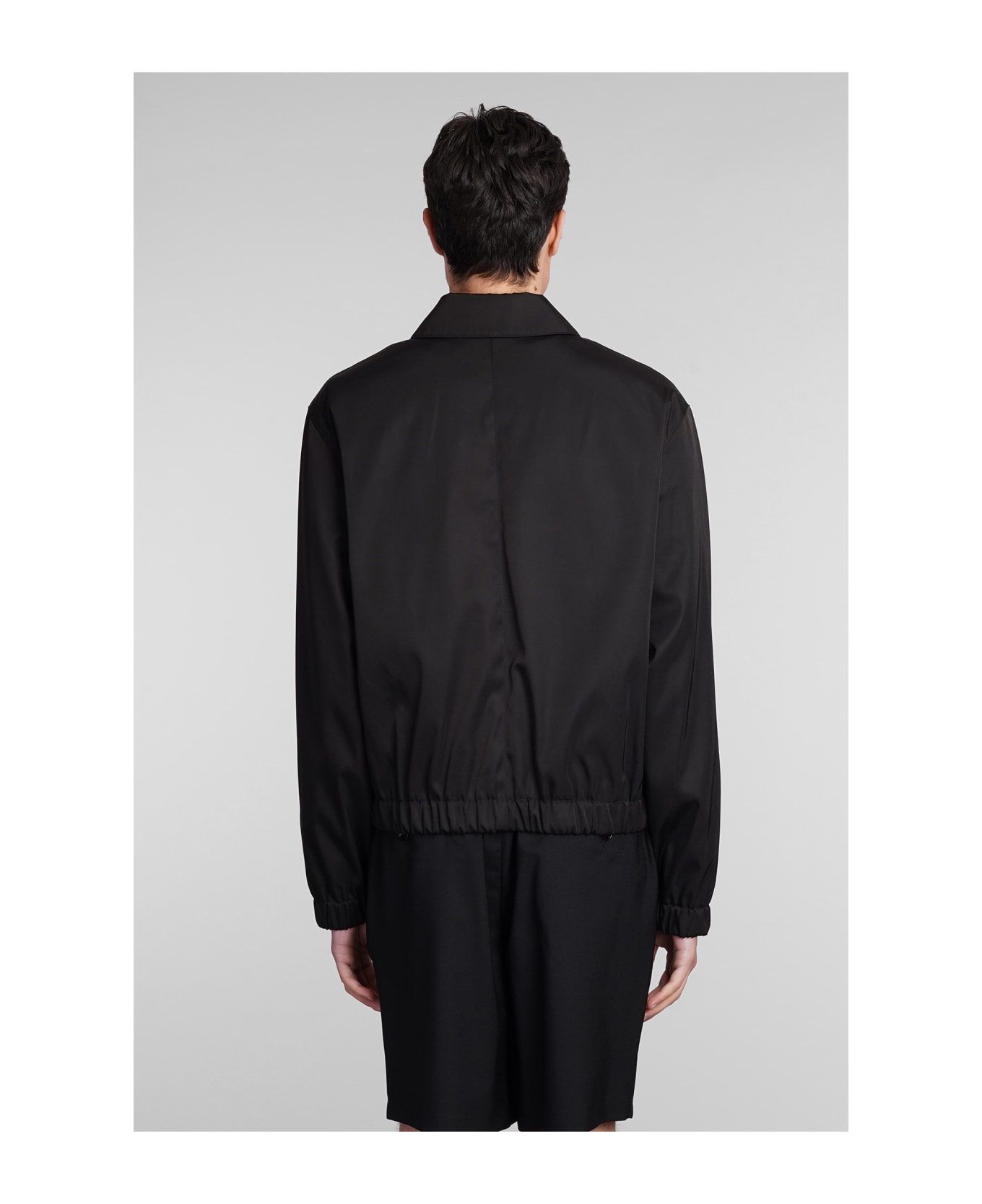 Ami Alexandre Mattiussi Casual Jacket In Black Polyamide - black