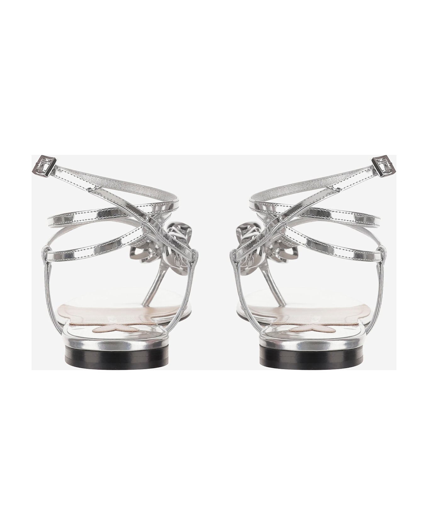 Mach 
Mach Sandal With Metallic Decoration - Silver