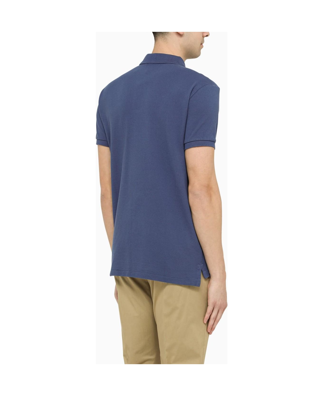Ralph Lauren Blue Cotton Polo Shirt - NAVY シャツ