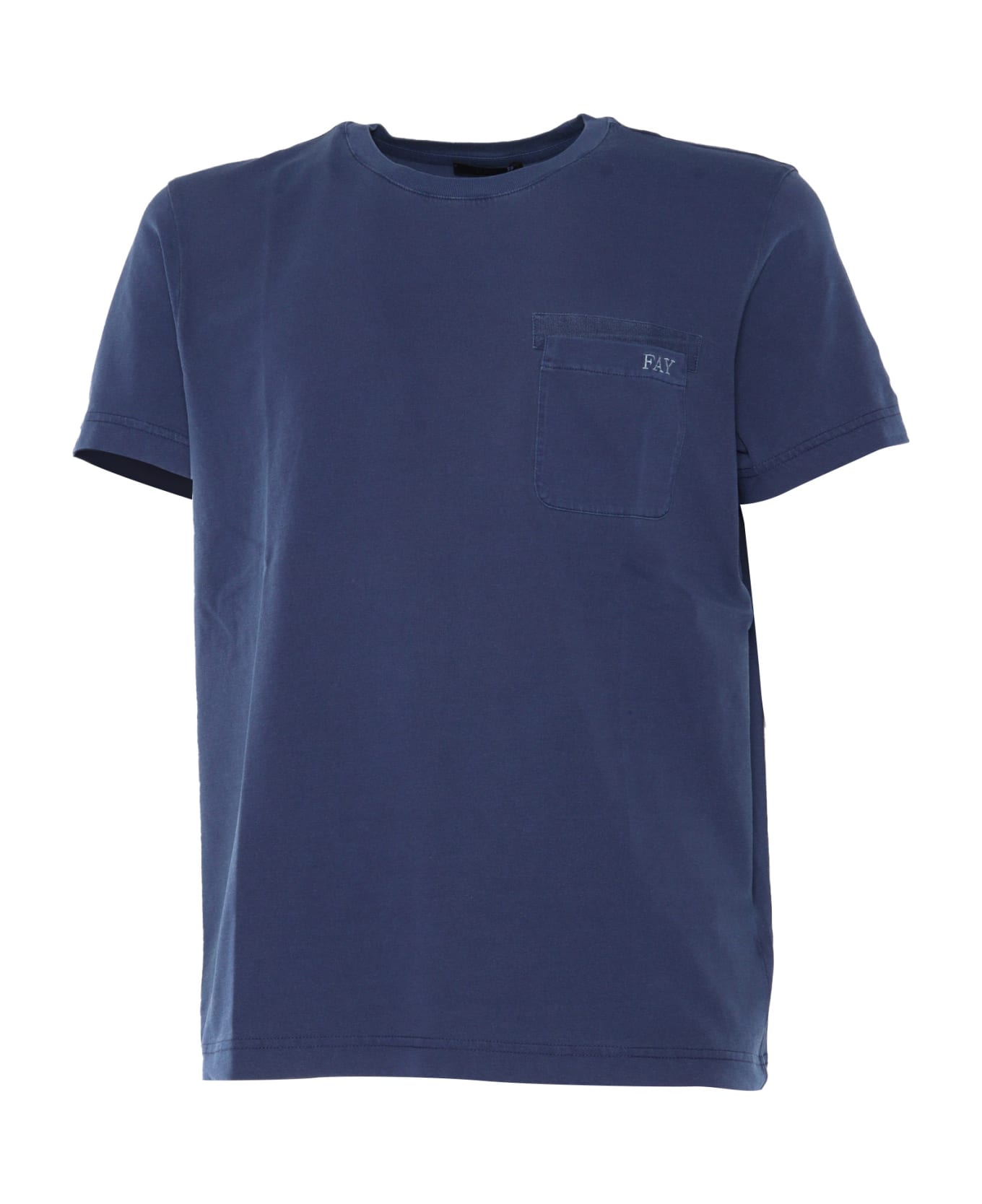 Fay Blue T-shirt - BLUE