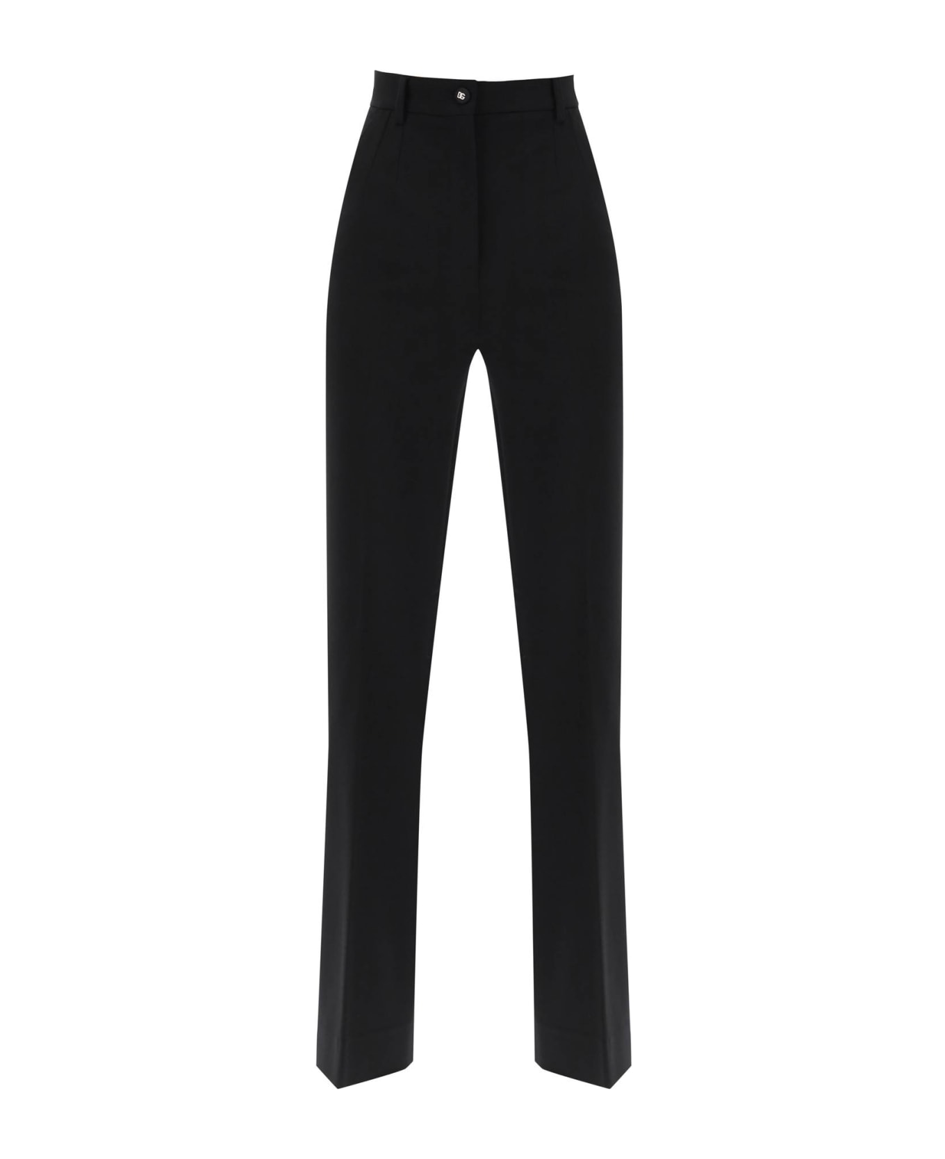 Dolce & Gabbana Milano-stitch Flared Pants - NERO (Black)