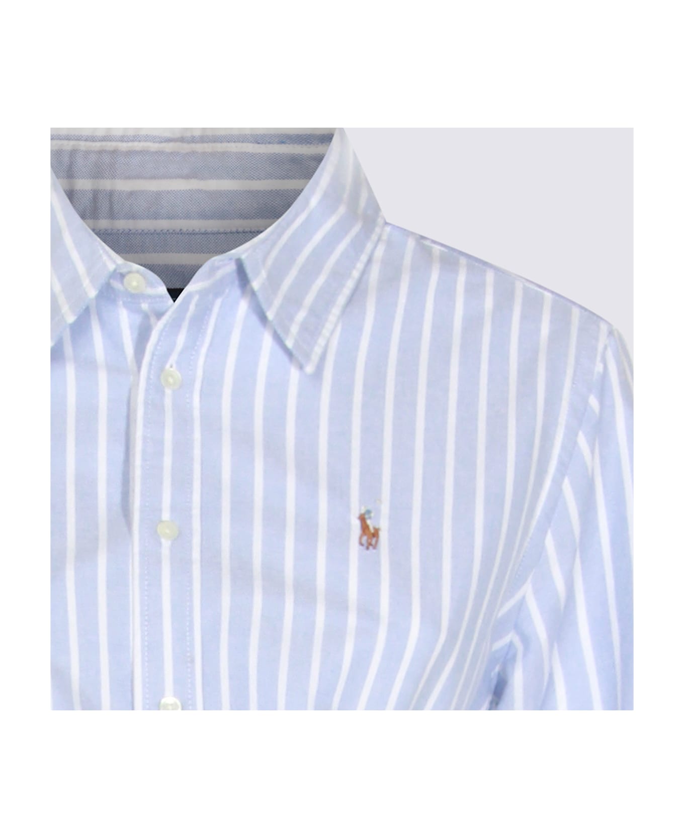 Polo Ralph Lauren Blue And White Cotton Dress - Blue