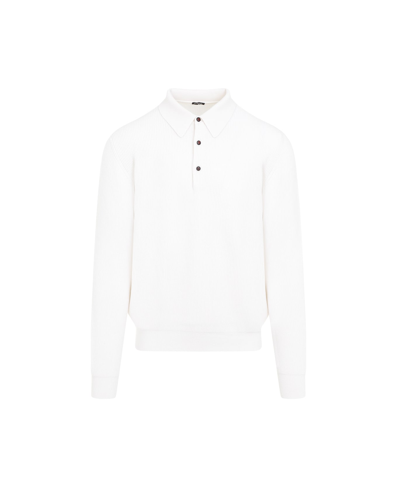 Kiton Knit Polo - Bianco