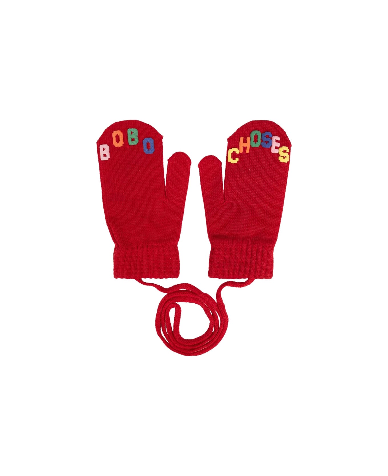 Bobo Choses Baby Bobo Choses Knitted Mittens - RED