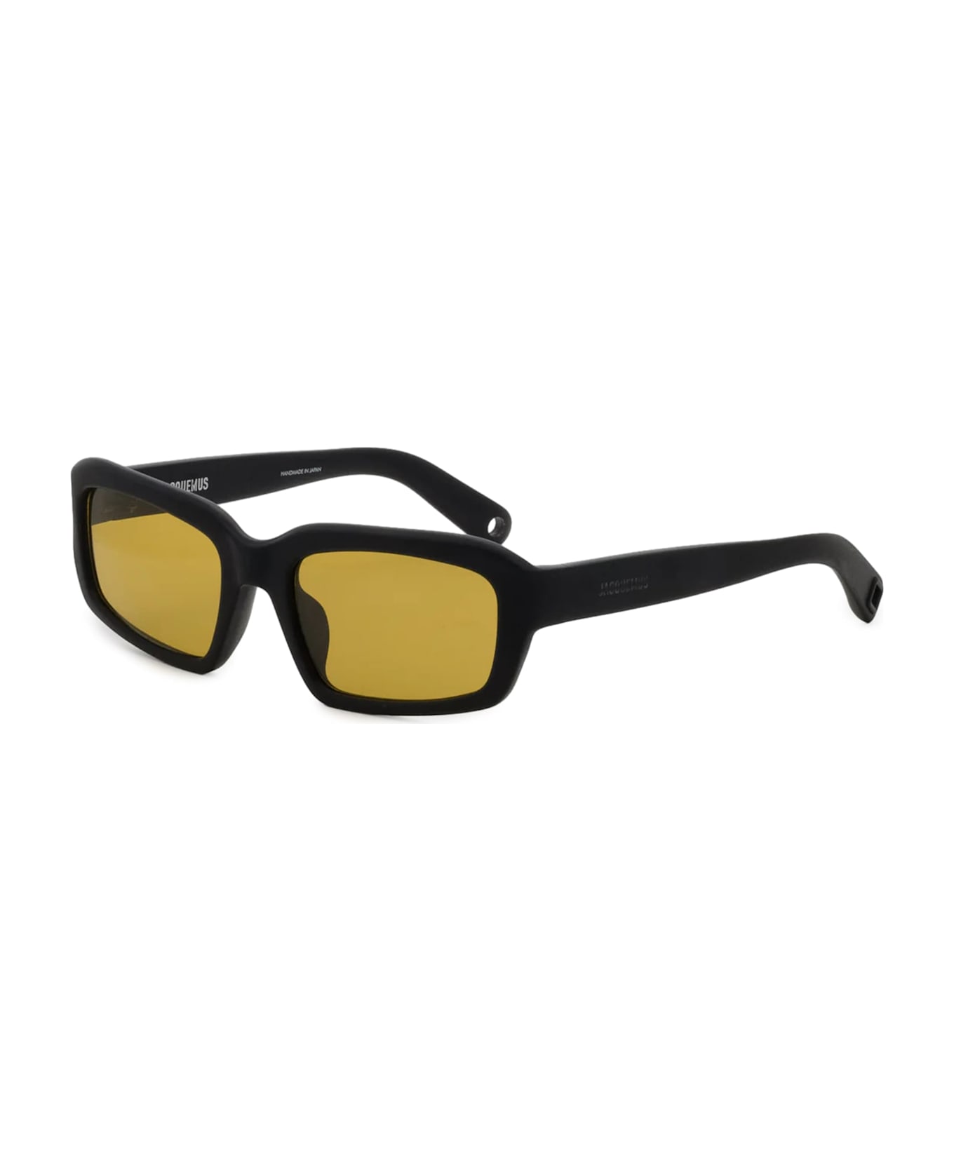Jacquemus Marino - Matte Black / Amber Lens Sunglasses - Black