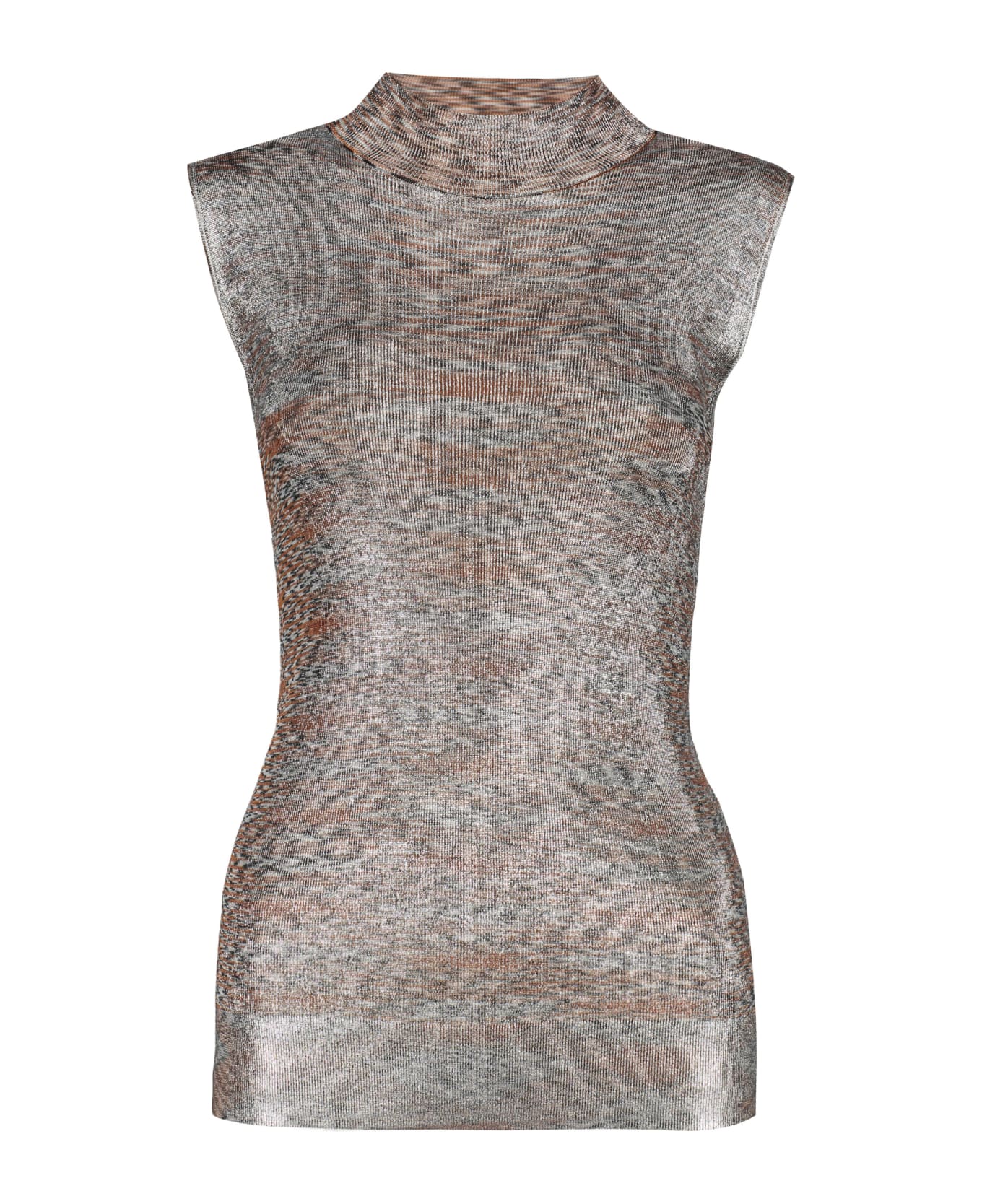 Missoni Knitted Lurex Top - Silver