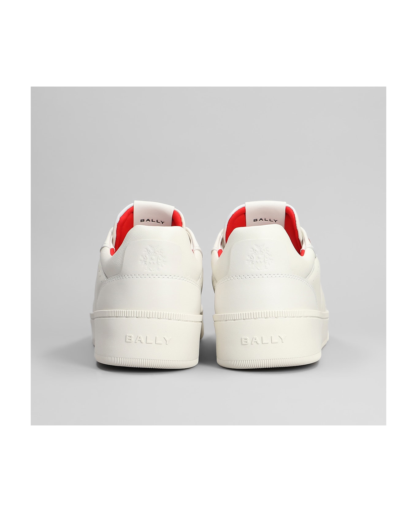 Bally Roar Sneakers In White Leather - white