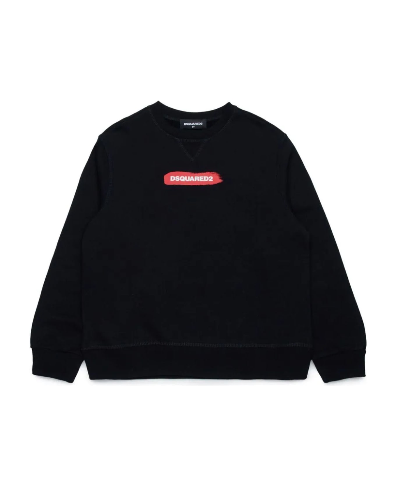 Dsquared2 Black Cotton Sweatshirt - Nero