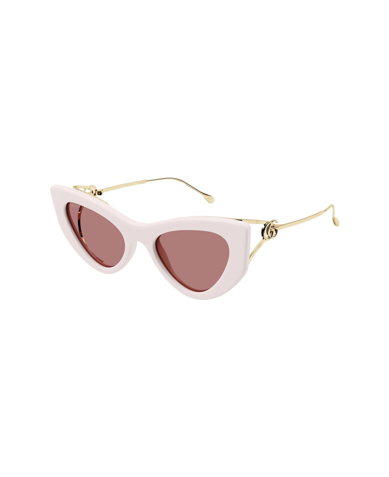 Gucci Eyewear Gg1565s Line Fork 003 Ivory Gold Red Sunglasses - Rosa サングラス