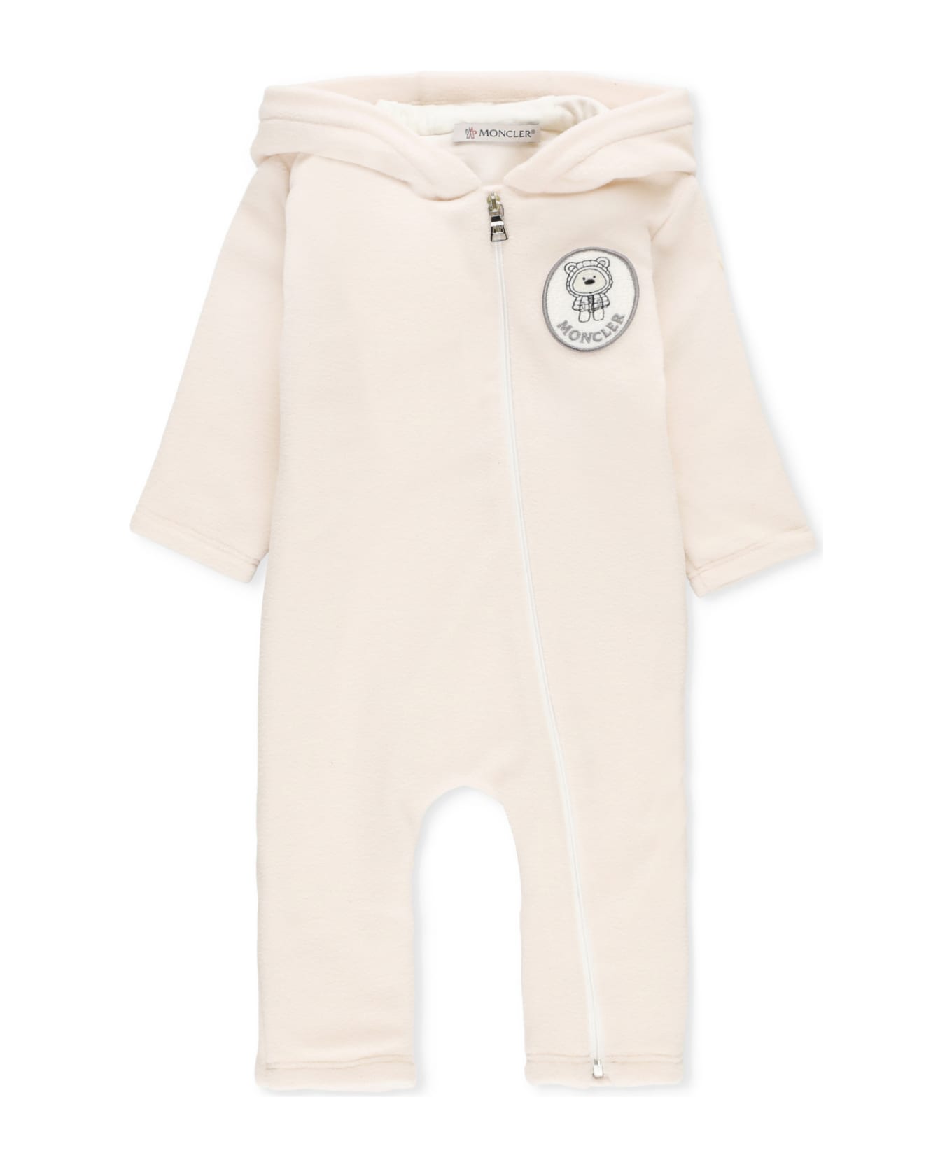 Moncler Onesie With Logo - Pink