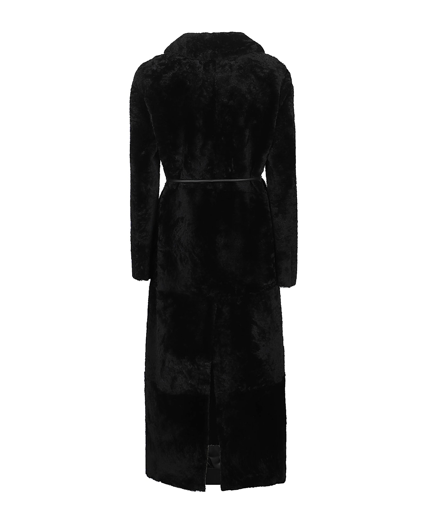 Blancha Belted Coat - Nero