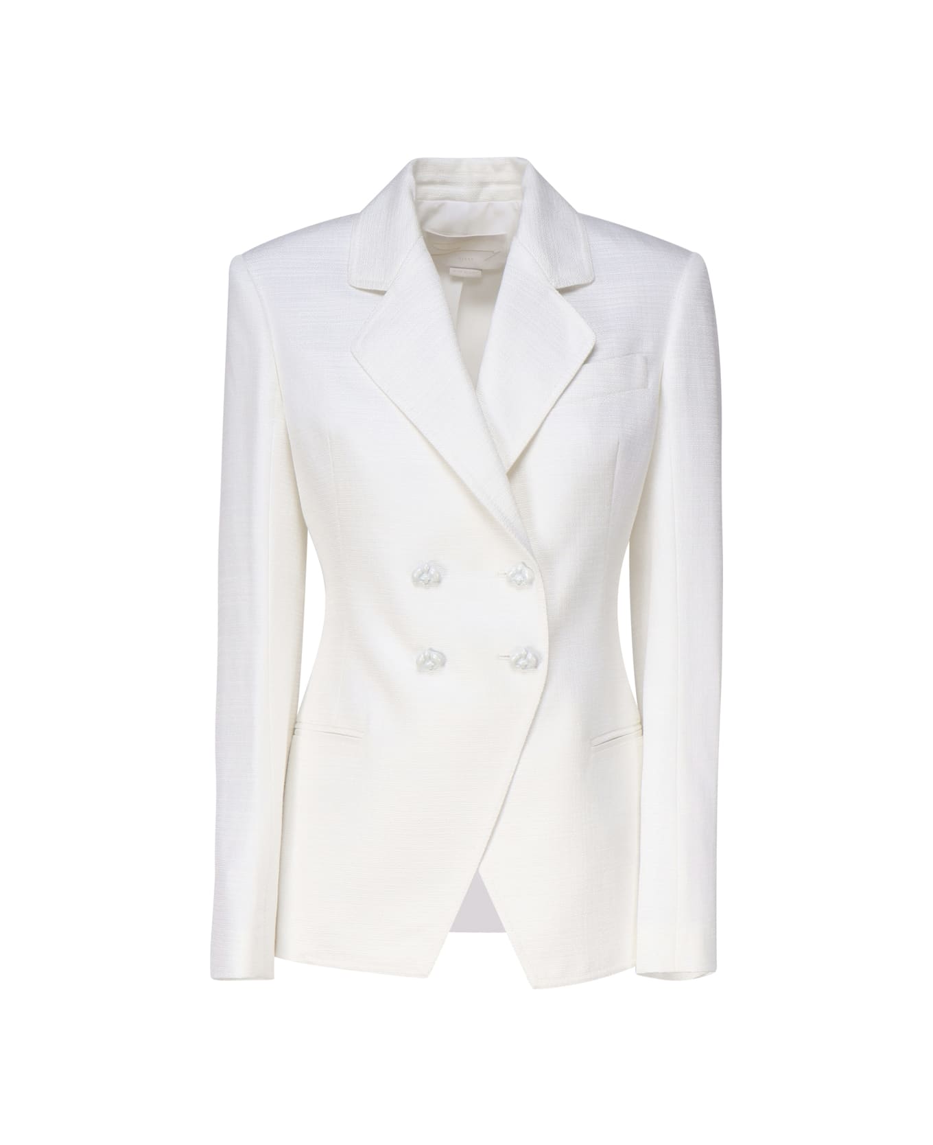 Genny Double-breasted Jacket - White ブレザー