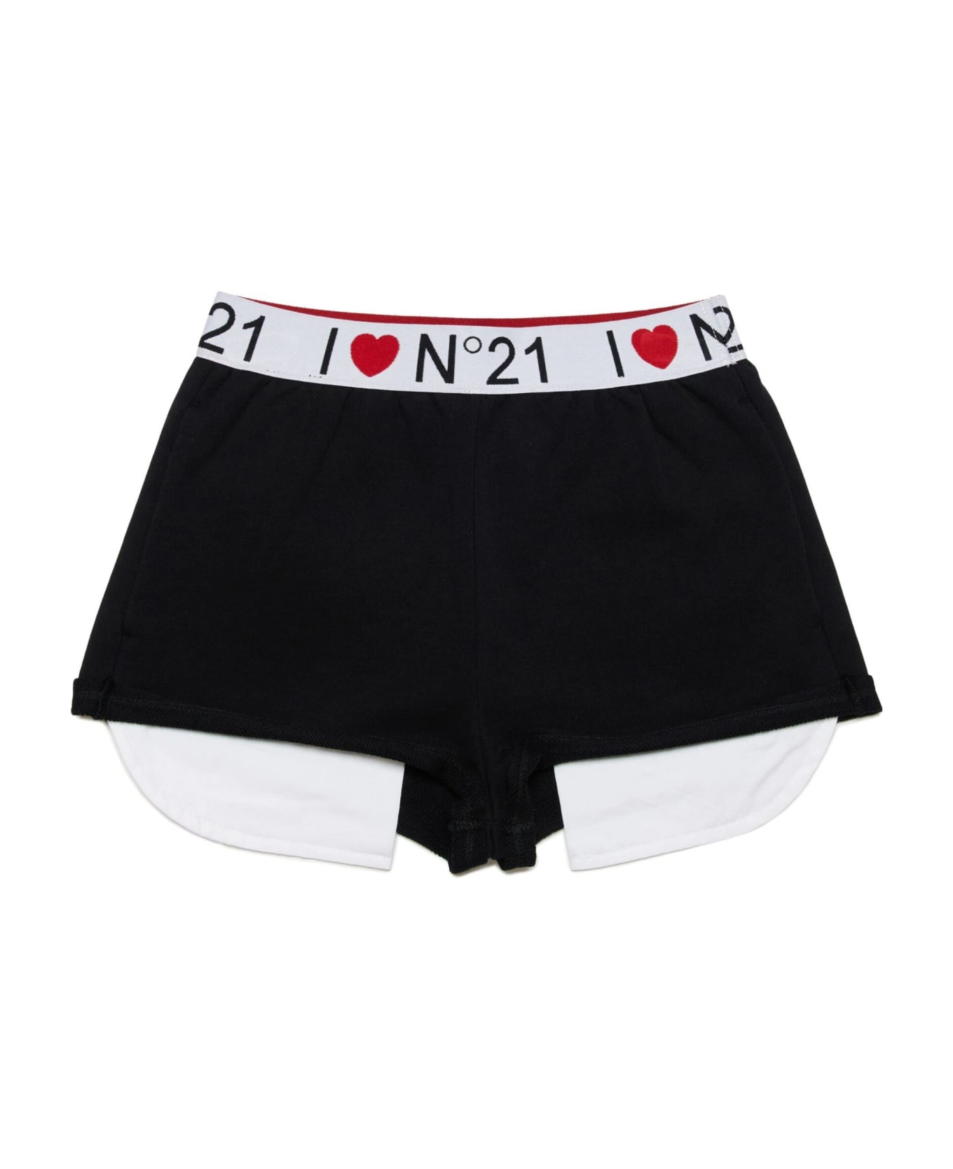 N.21 Shorts Con Logo - Black ボトムス