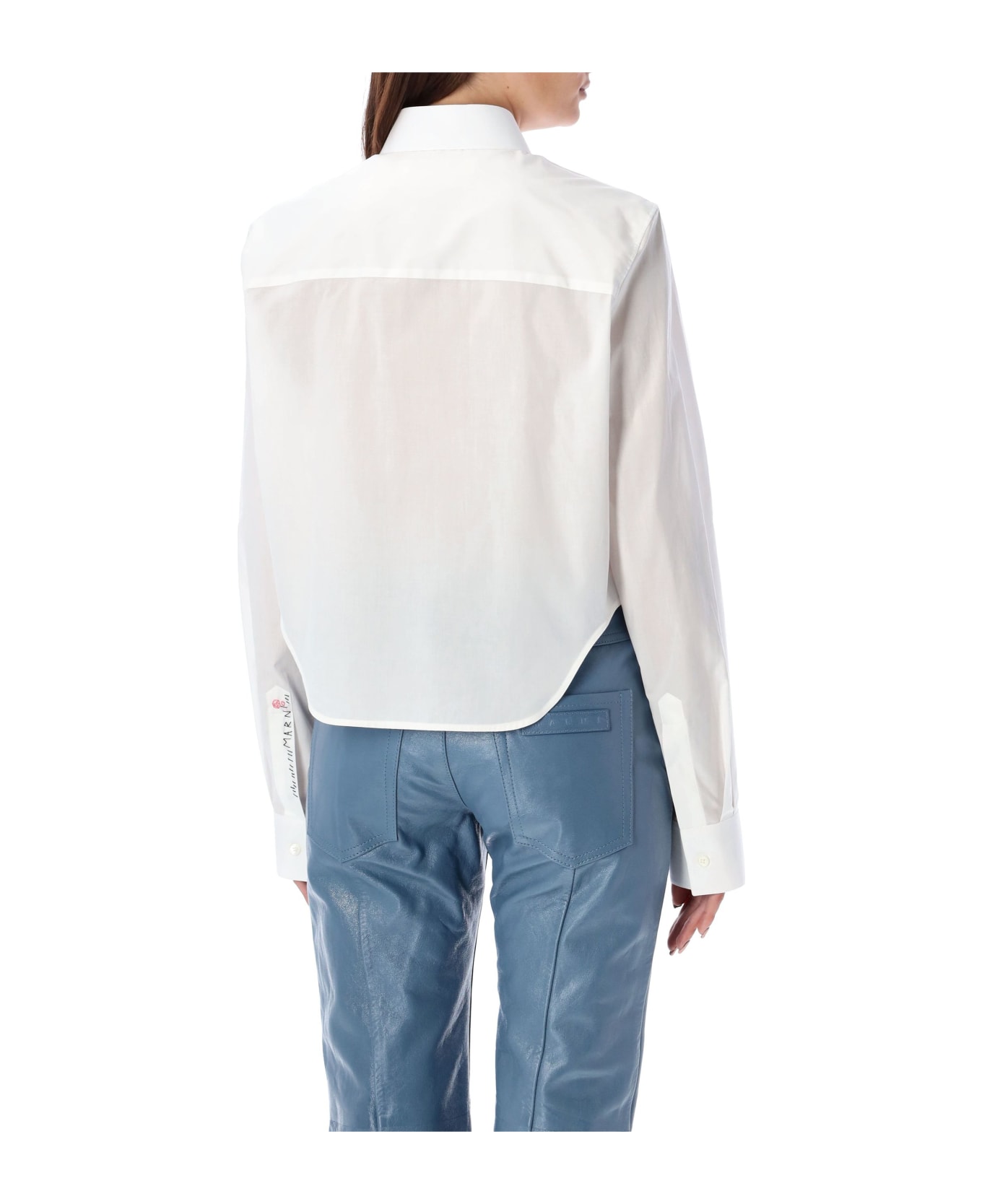 Marni Cropped Shirt - WHITE