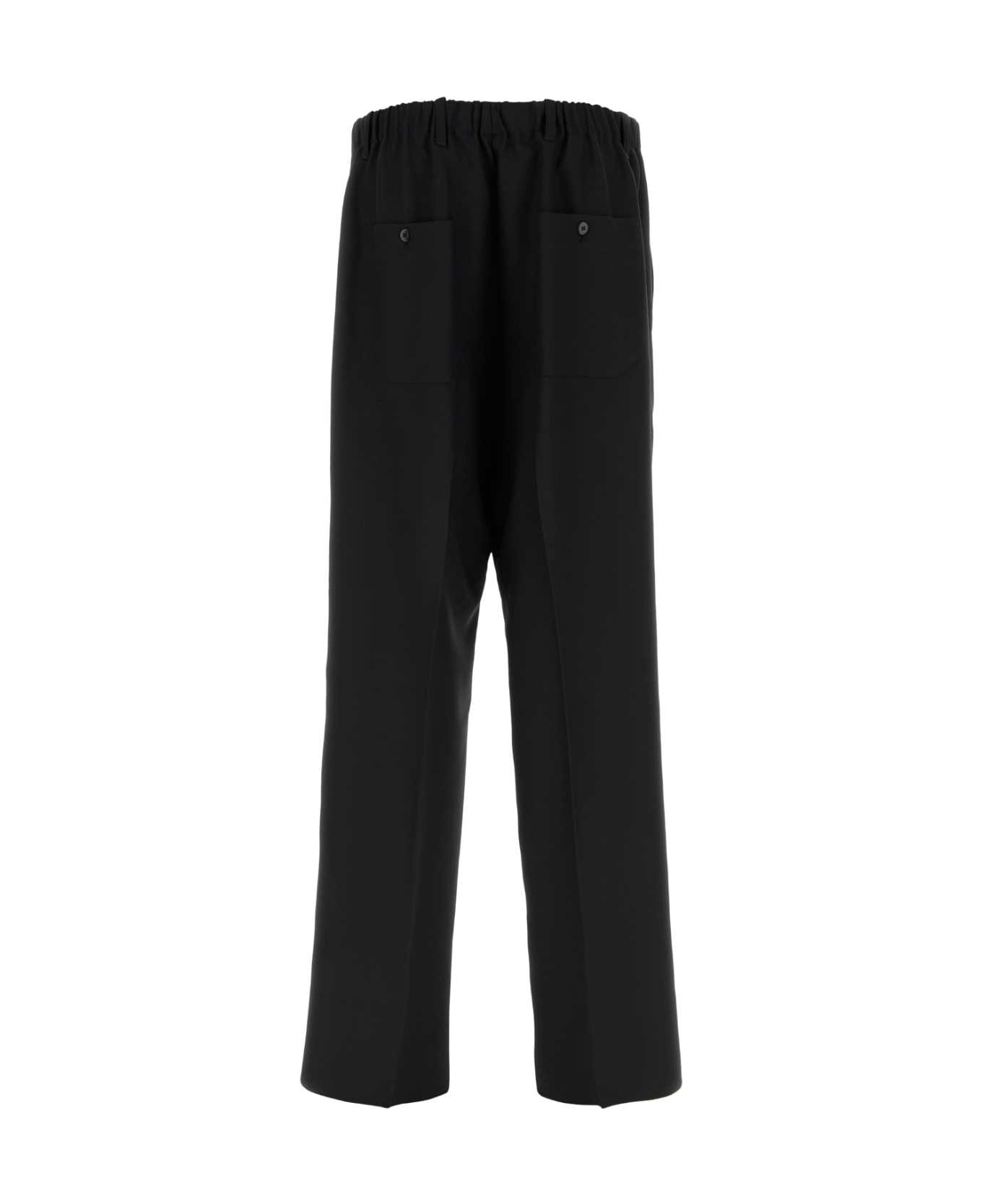 Random Identities Black Polyester Pant - BLACK