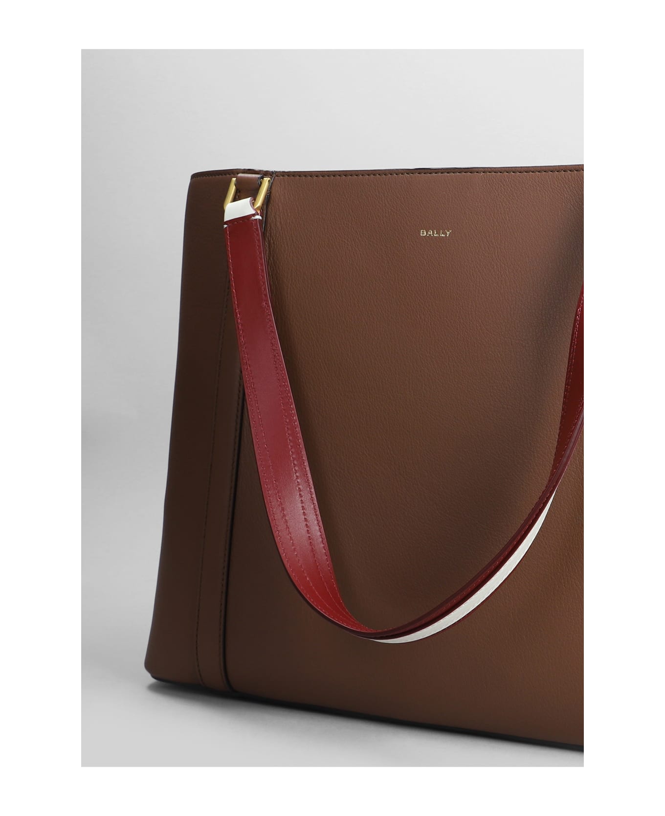 Bally Code Tote L Tote In Brown Leather - brown