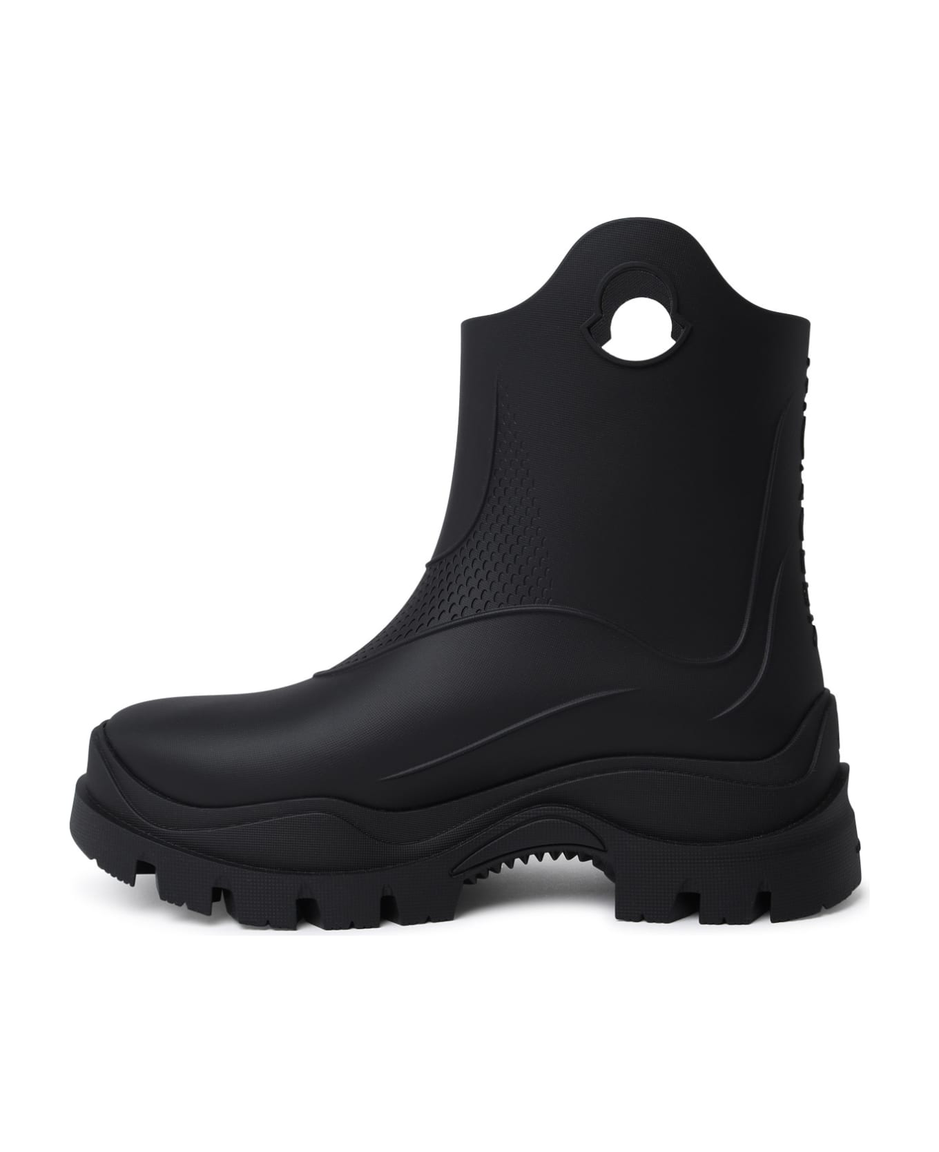 Moncler 'misty' Black Pvc Rain Boots - black