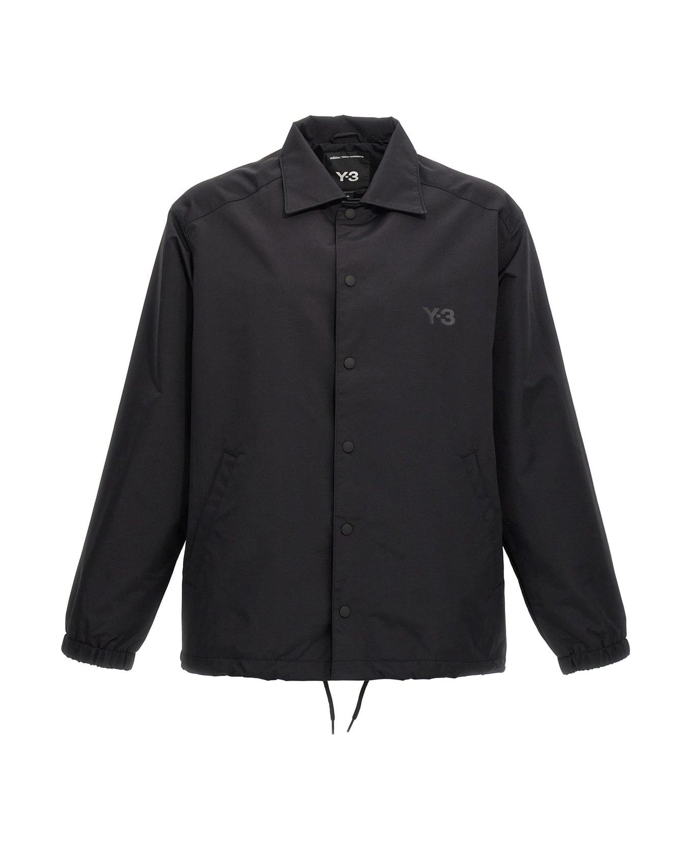 Y-3 Bird Printed Shirt Jacket - BLACK