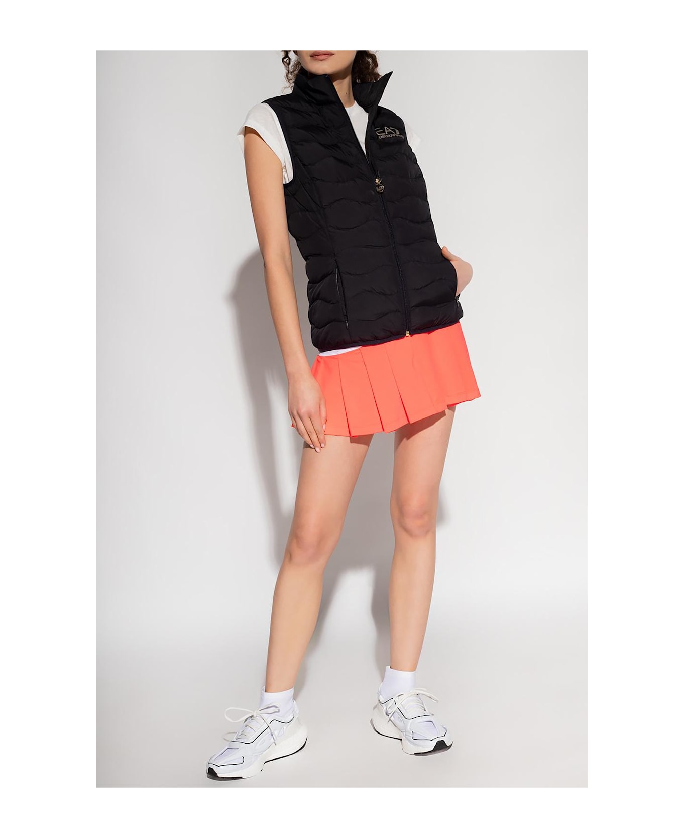 EA7 Emporio Armani Insulated Vest With Logo - Black