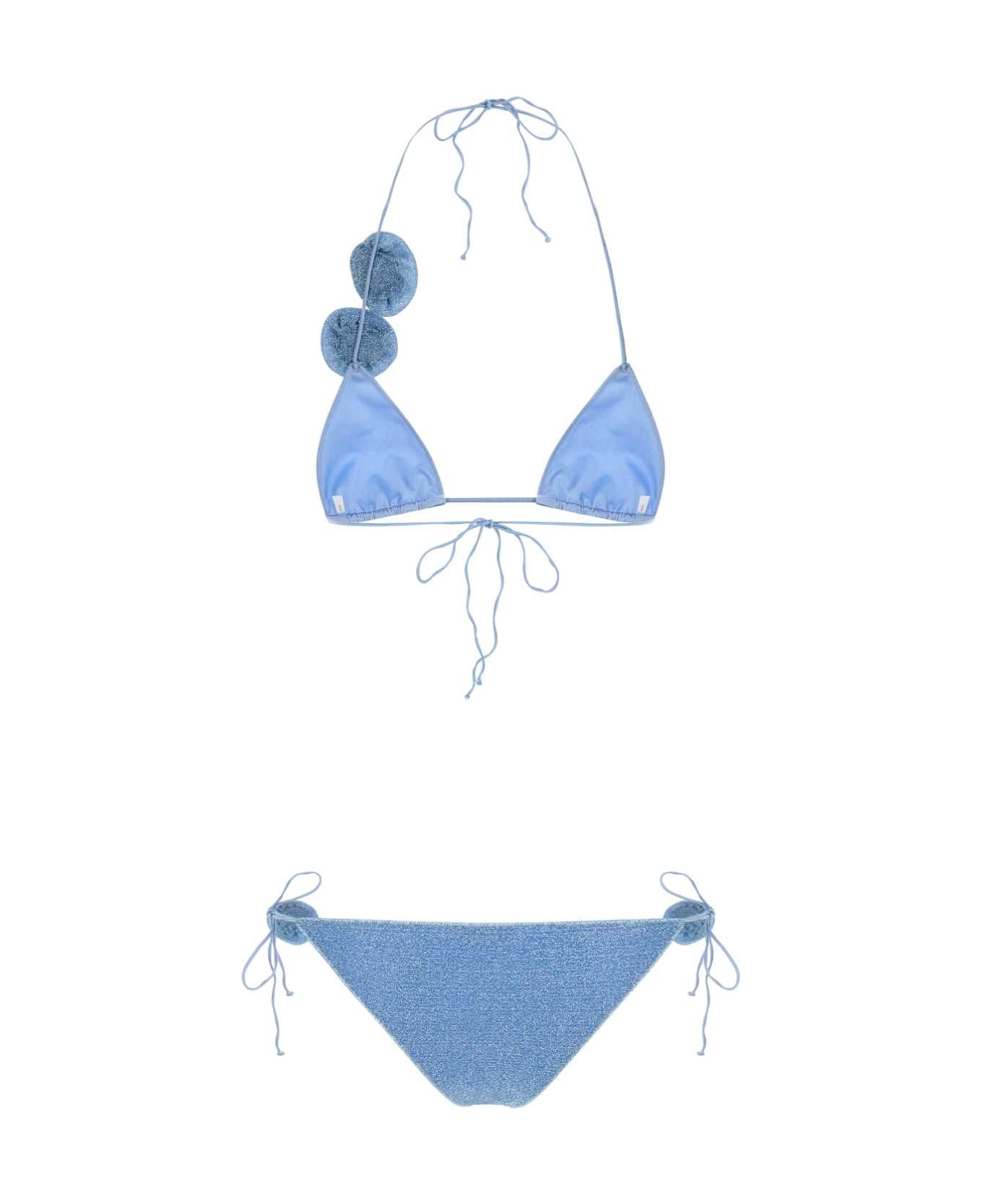 Oseree Light-blue Nylon Blend Bikini - CRYSTAL
