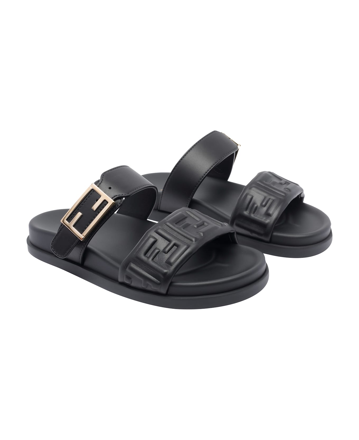 Fendi Feel Sandals - NERO+NERO