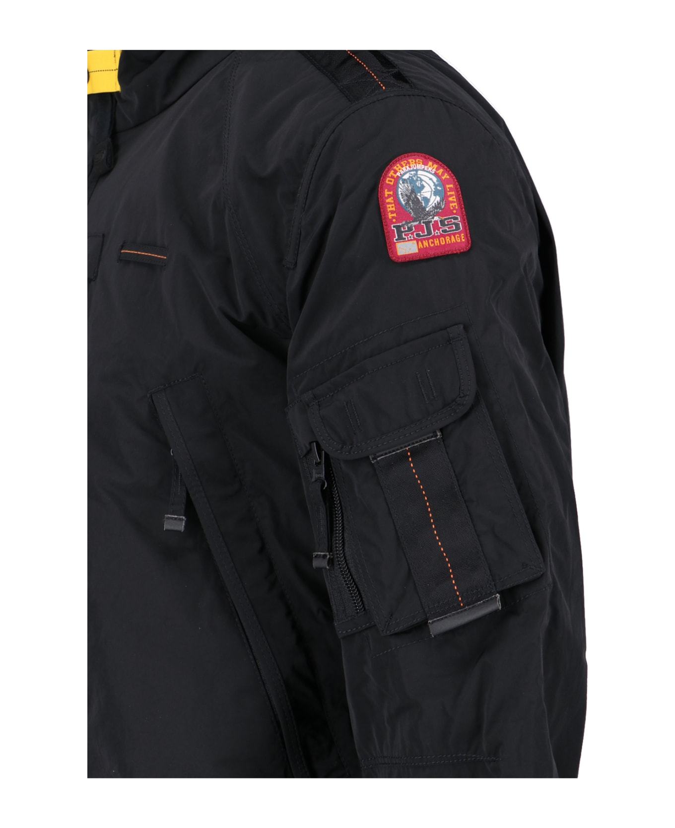 Parajumpers Bomber Jacket With Appliqué - Black  