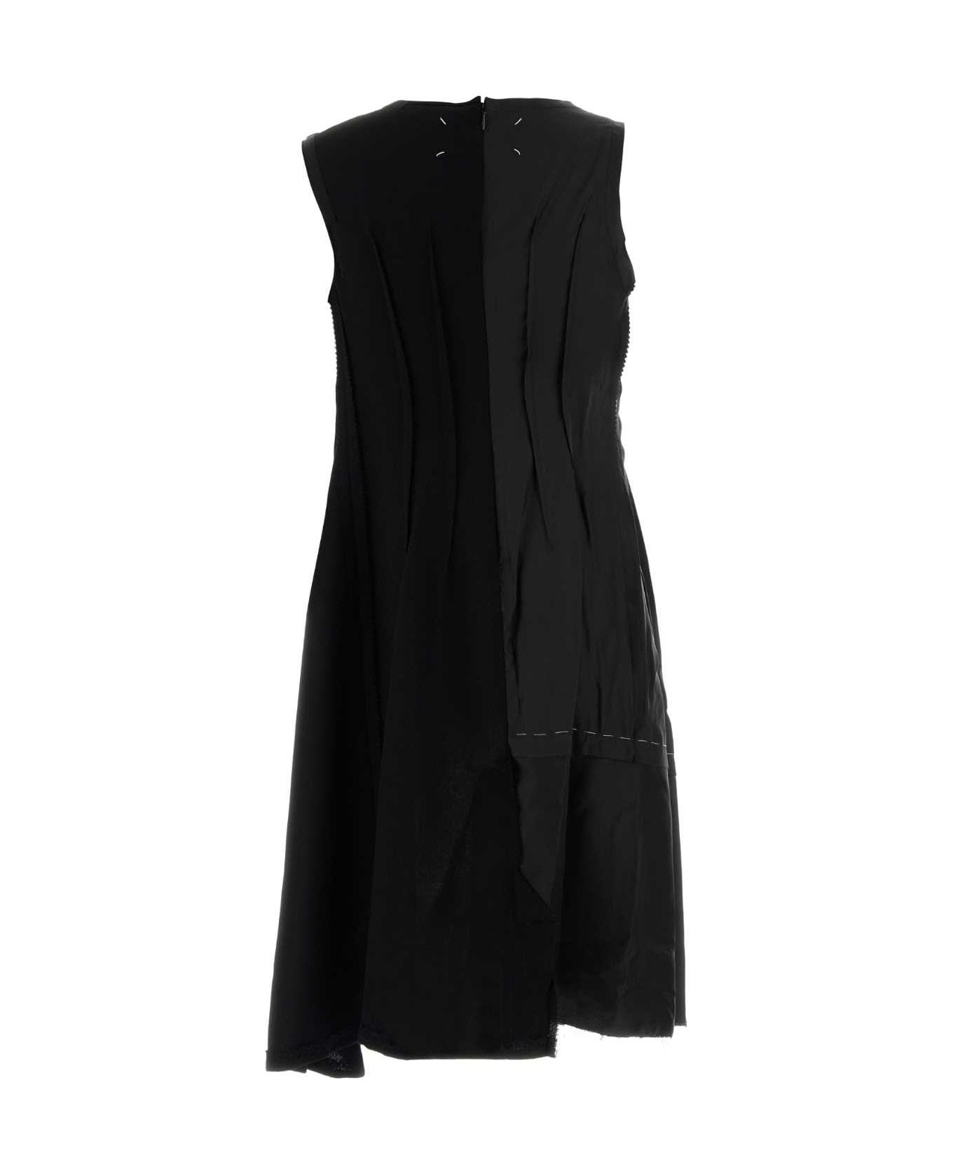 Maison Margiela Black Wool Dress - BLACK