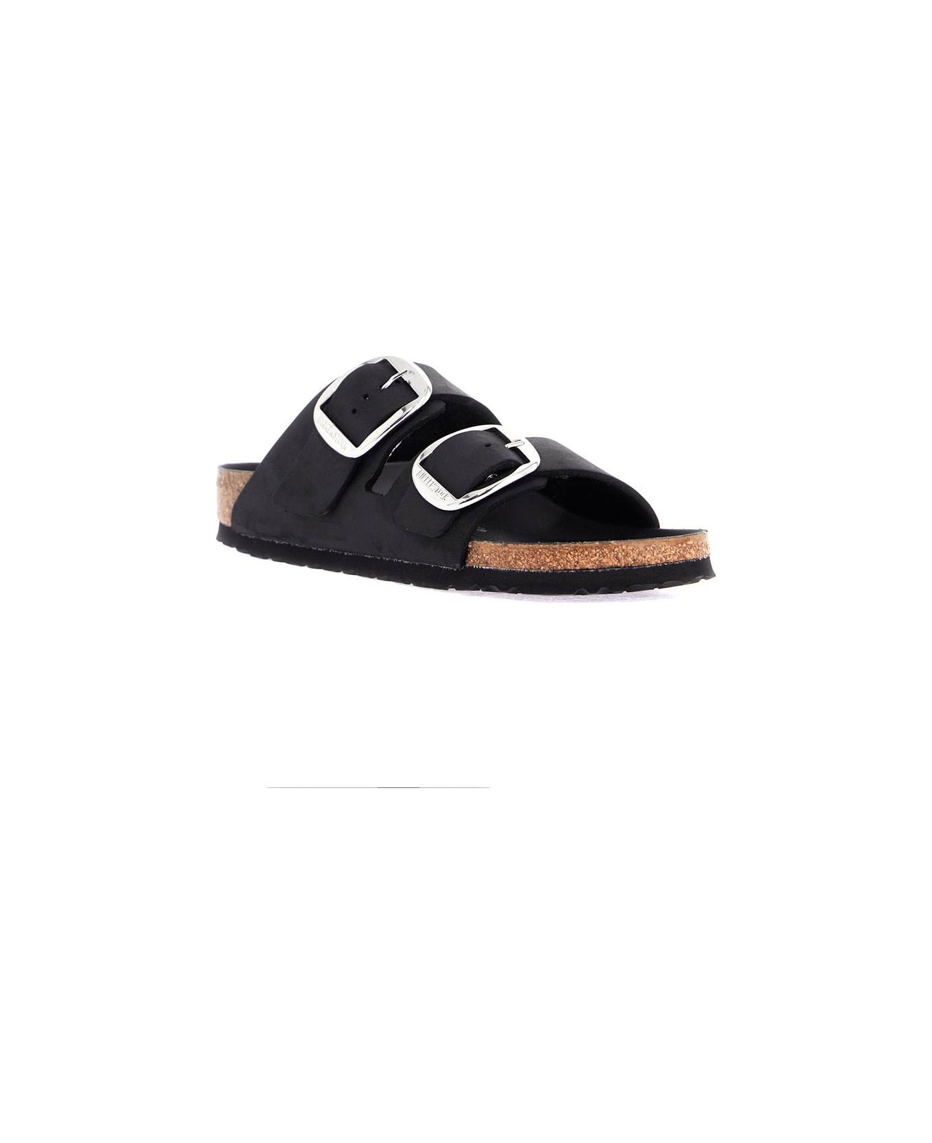 Birkenstock Big Buckle Arizona Slides - Black