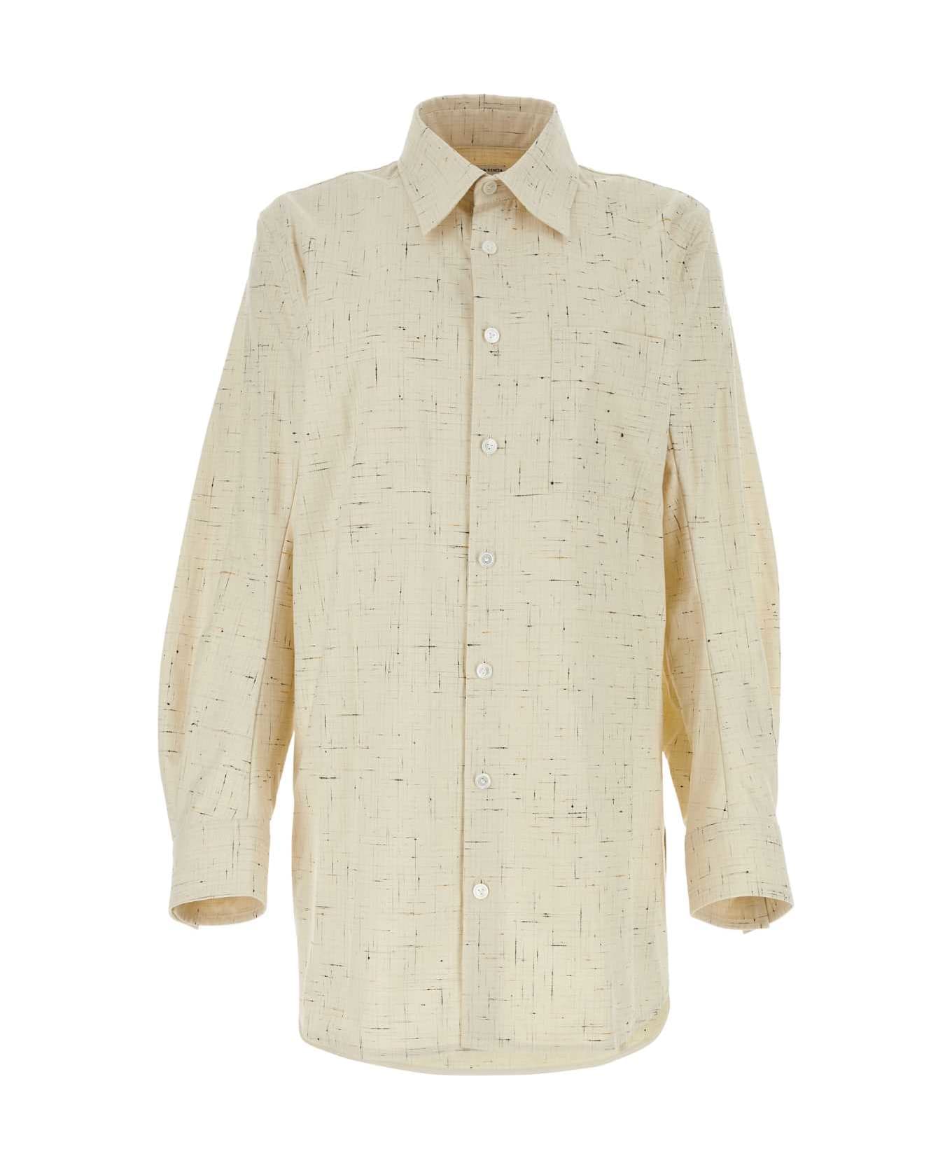 Bottega Veneta Cream Cotto Blend Shirt - YELLOW