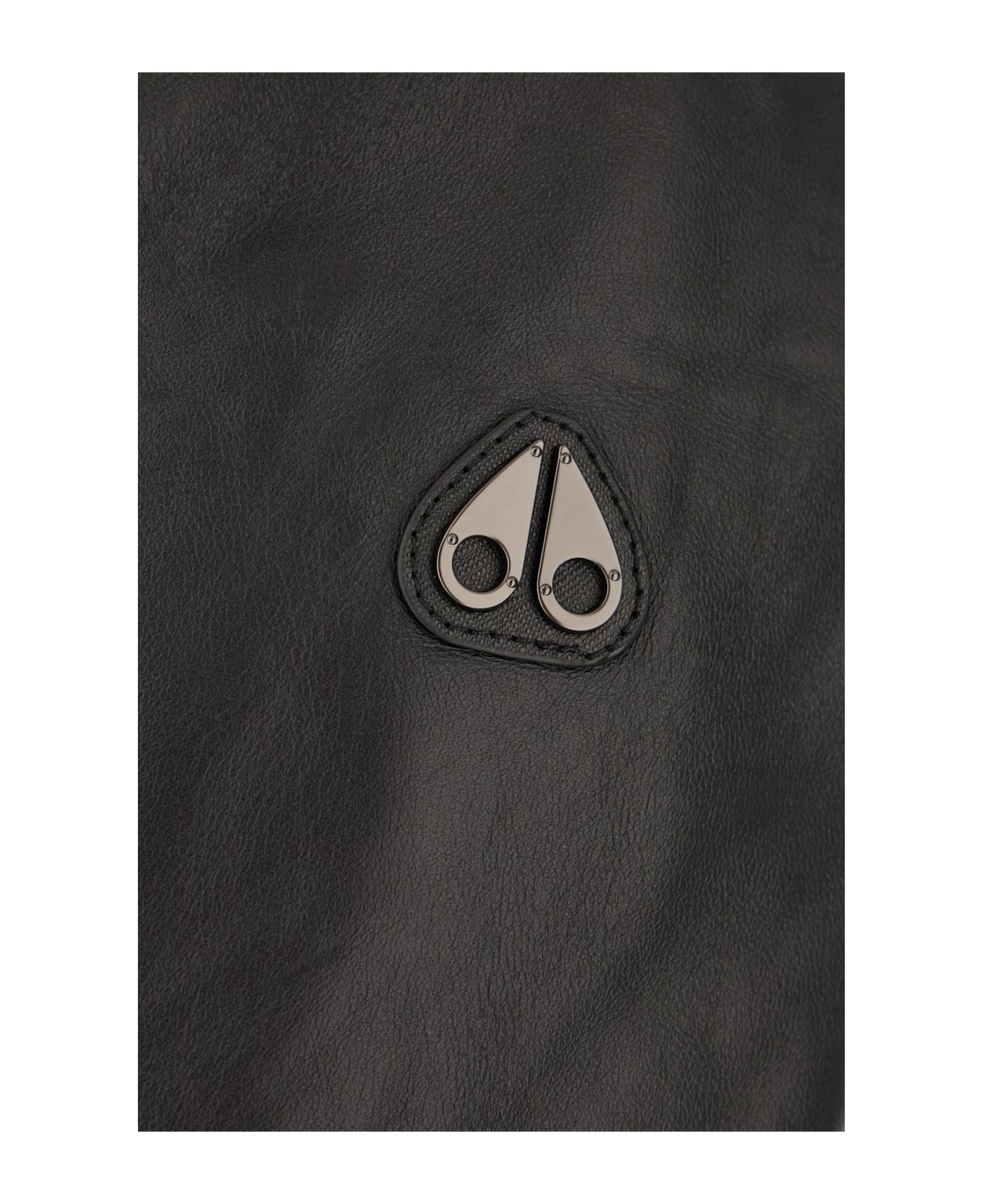 Moose Knuckles Black Synthetic Leather Jacket - Black