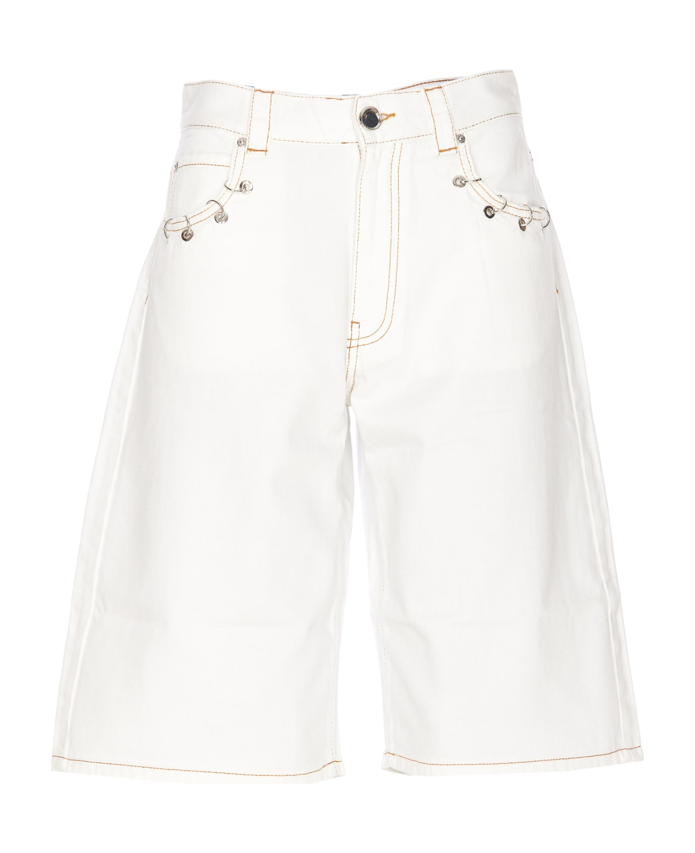Pinko Xmen Denim Shorts - White ショートパンツ