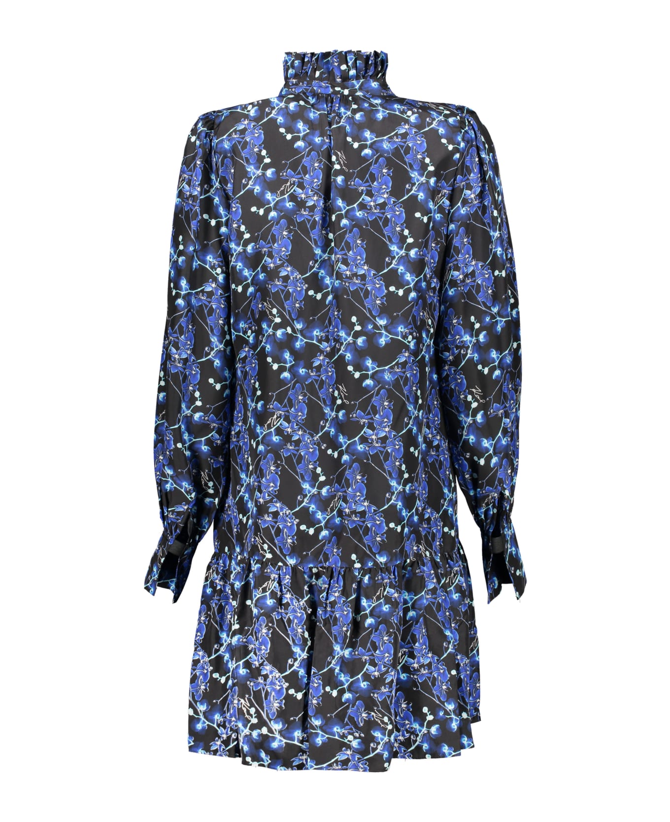 Karl Lagerfeld Printed Mini Dress - blue