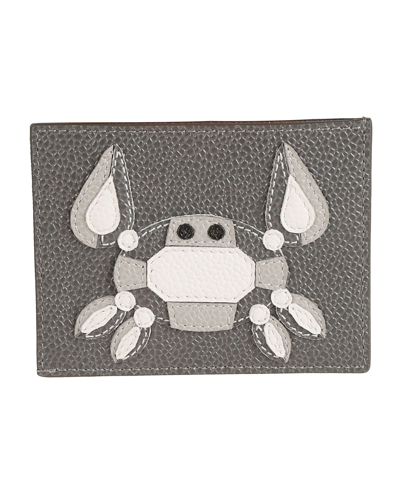 Thom Browne Single Gem Crab Card Holder - Dark Grey