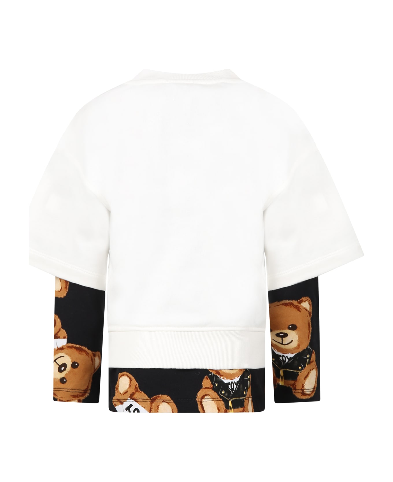 Moschino Multicolor Set For Kids With Teddy Bear And Logo - Multicolor ニットウェア＆スウェットシャツ