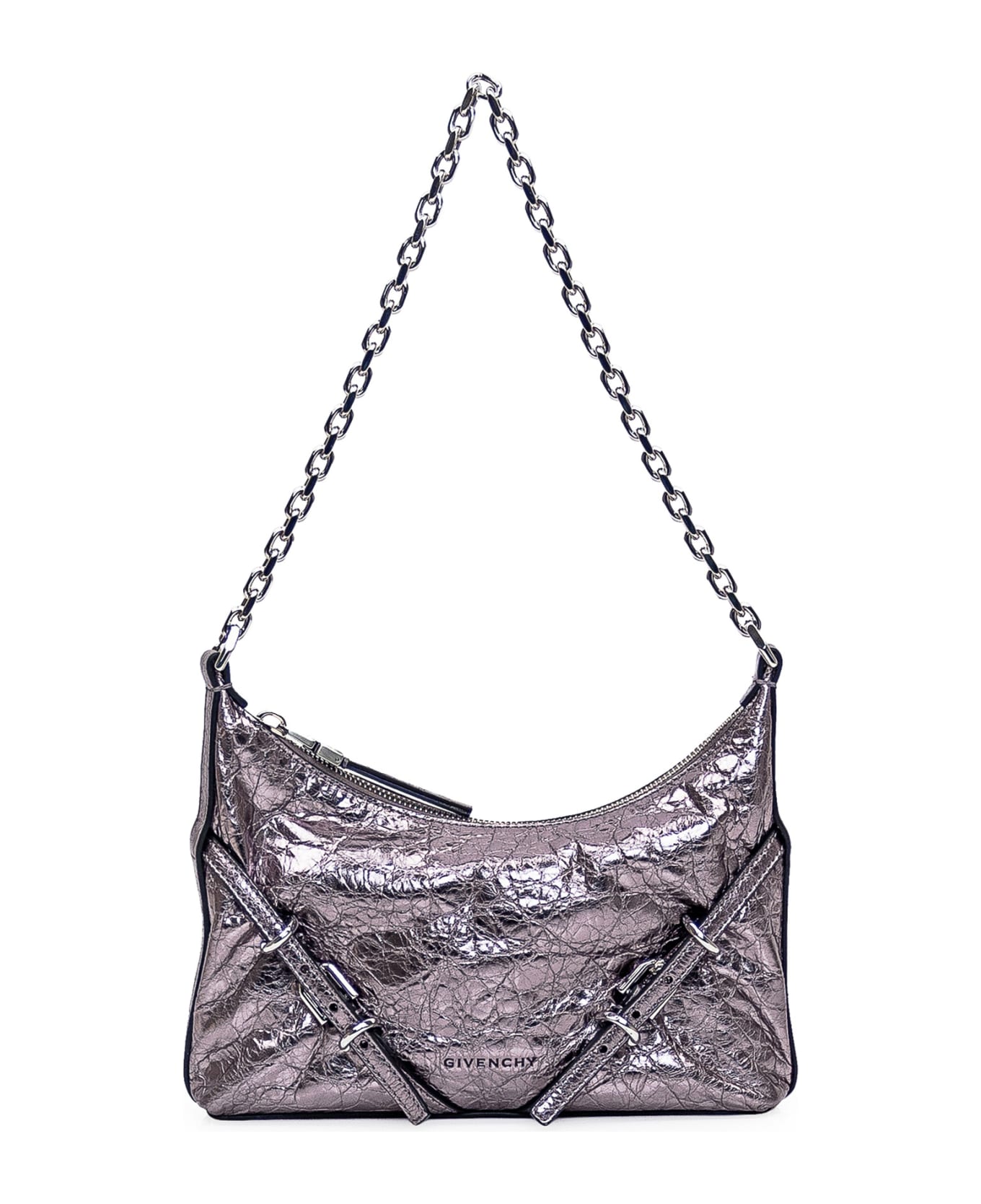 Givenchy Voyou Party Shoulder Bag - SILVER GREY