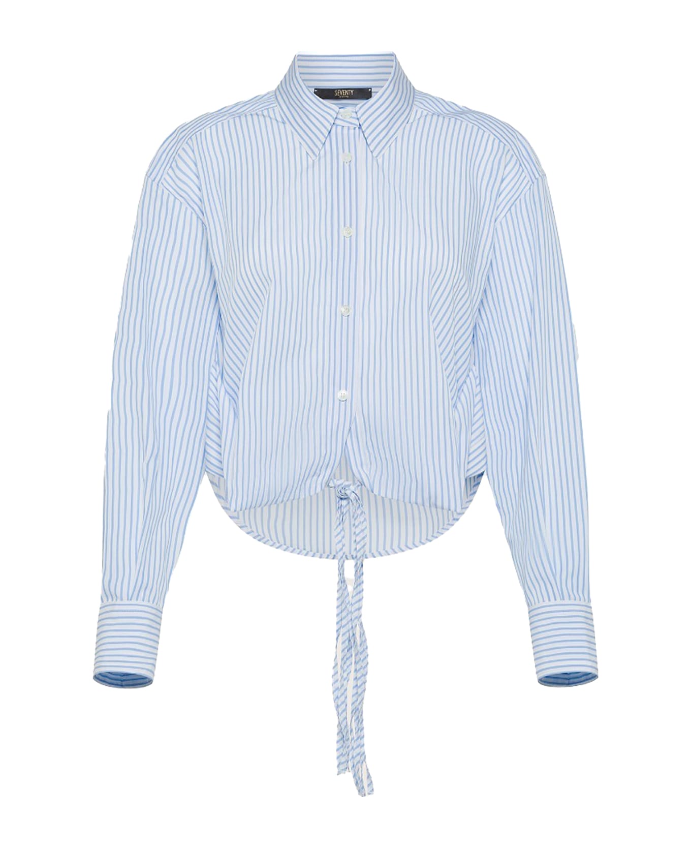 Seventy Light Blue Striped Shirt - AZZURRO