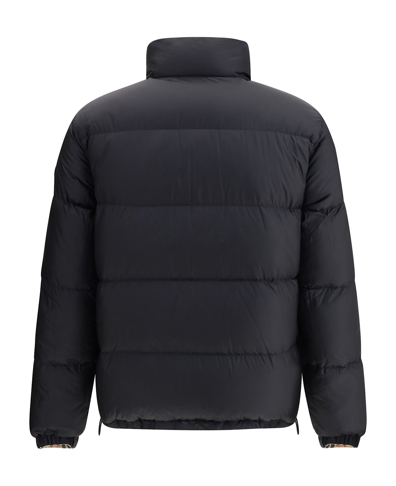 Burberry Check Down Jacket - NEUTRALS