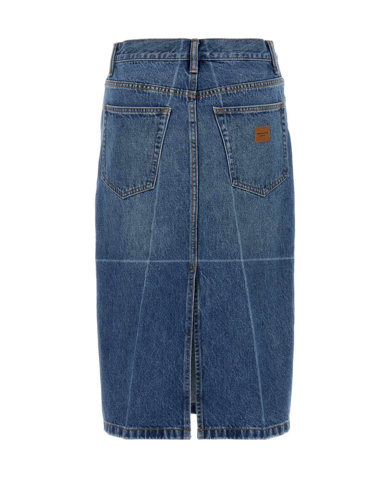 Alexander Wang Denim Skirt - VINTAGEMARBLEDBLUE