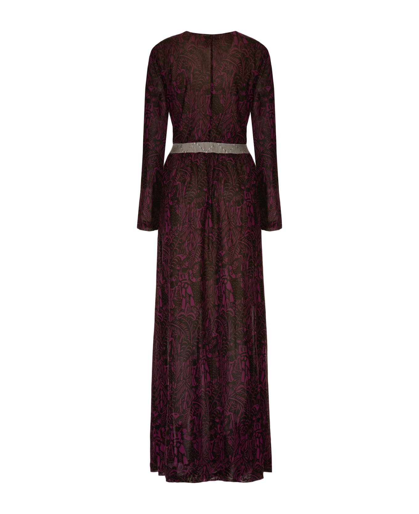 M Missoni Knitted Long Dress - purple
