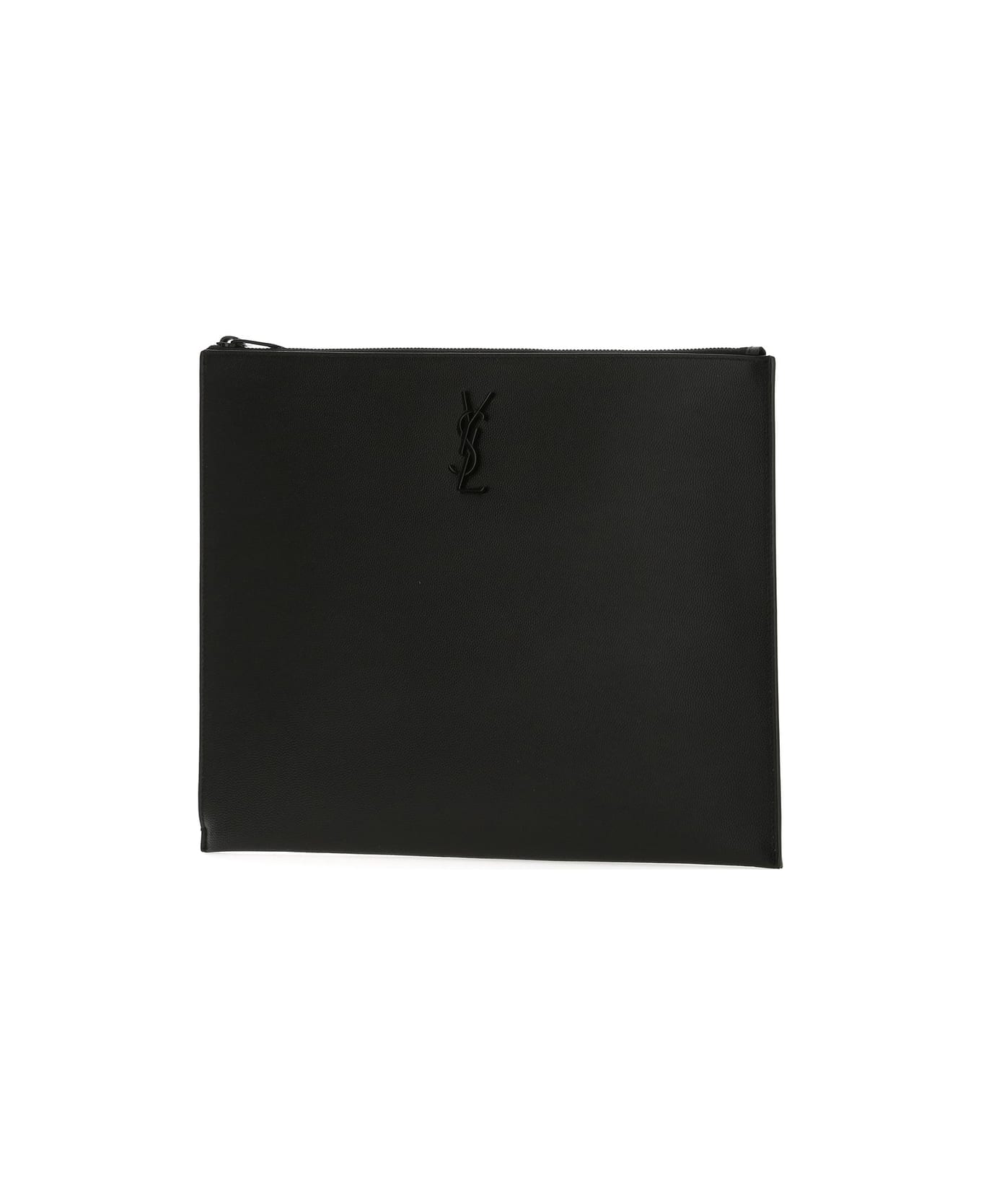 Saint Laurent Monogram Clutch Bag - Black