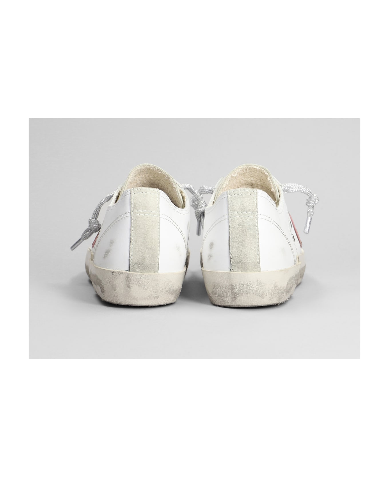 Philippe Model Prsx Low Sneakers In White Suede And Leather - white