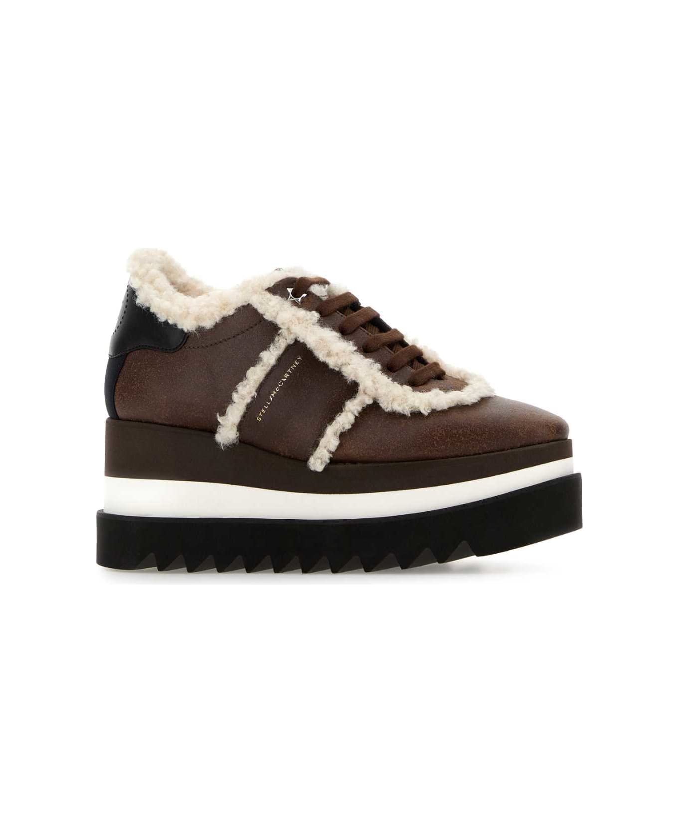 Stella McCartney Brown Alter Suede Sneak-elys Sneakers - ESPRESSO