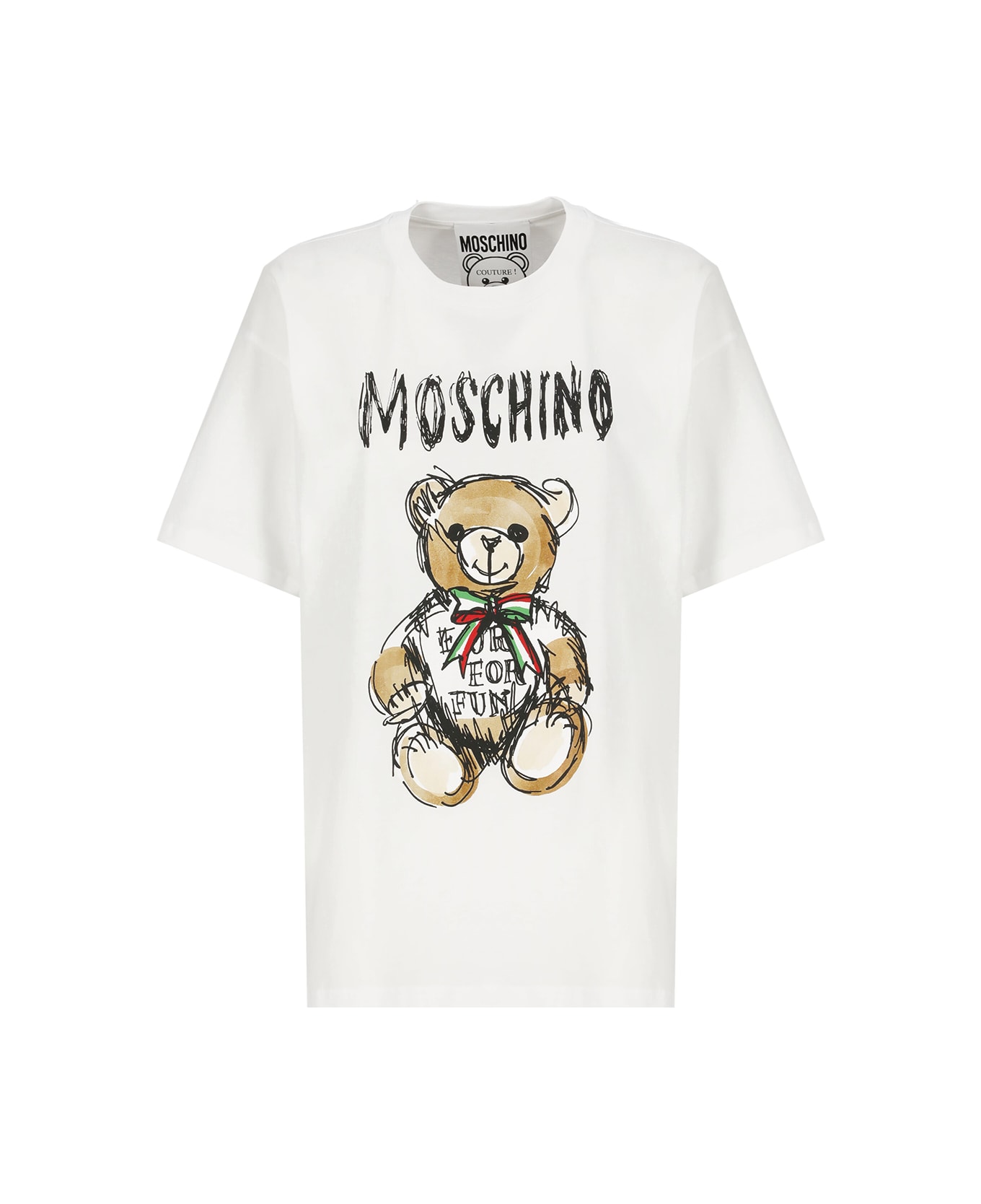 Moschino Drawn Teddy Bear T-shirt - White Tシャツ