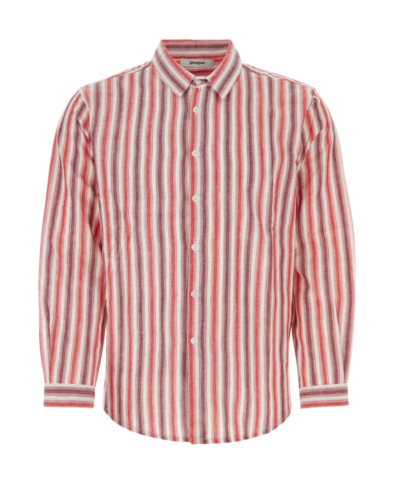 Gimaguas Embroidered Cotton Adrien Shirt - RED
