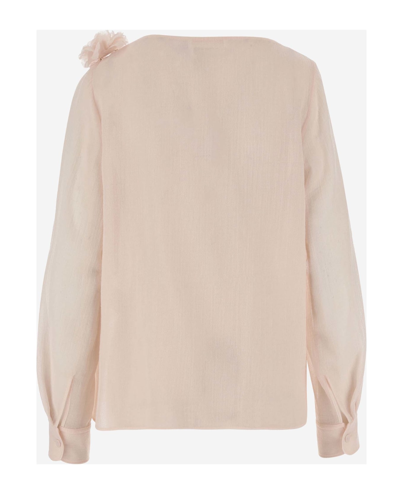 Chloé Draped Top With Boat Neckline - Pink タンクトップ