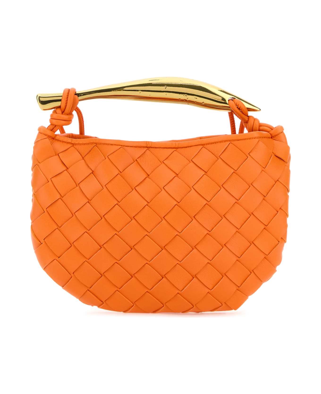 Bottega Veneta Orange Leather Sardine Handbag - PETAL