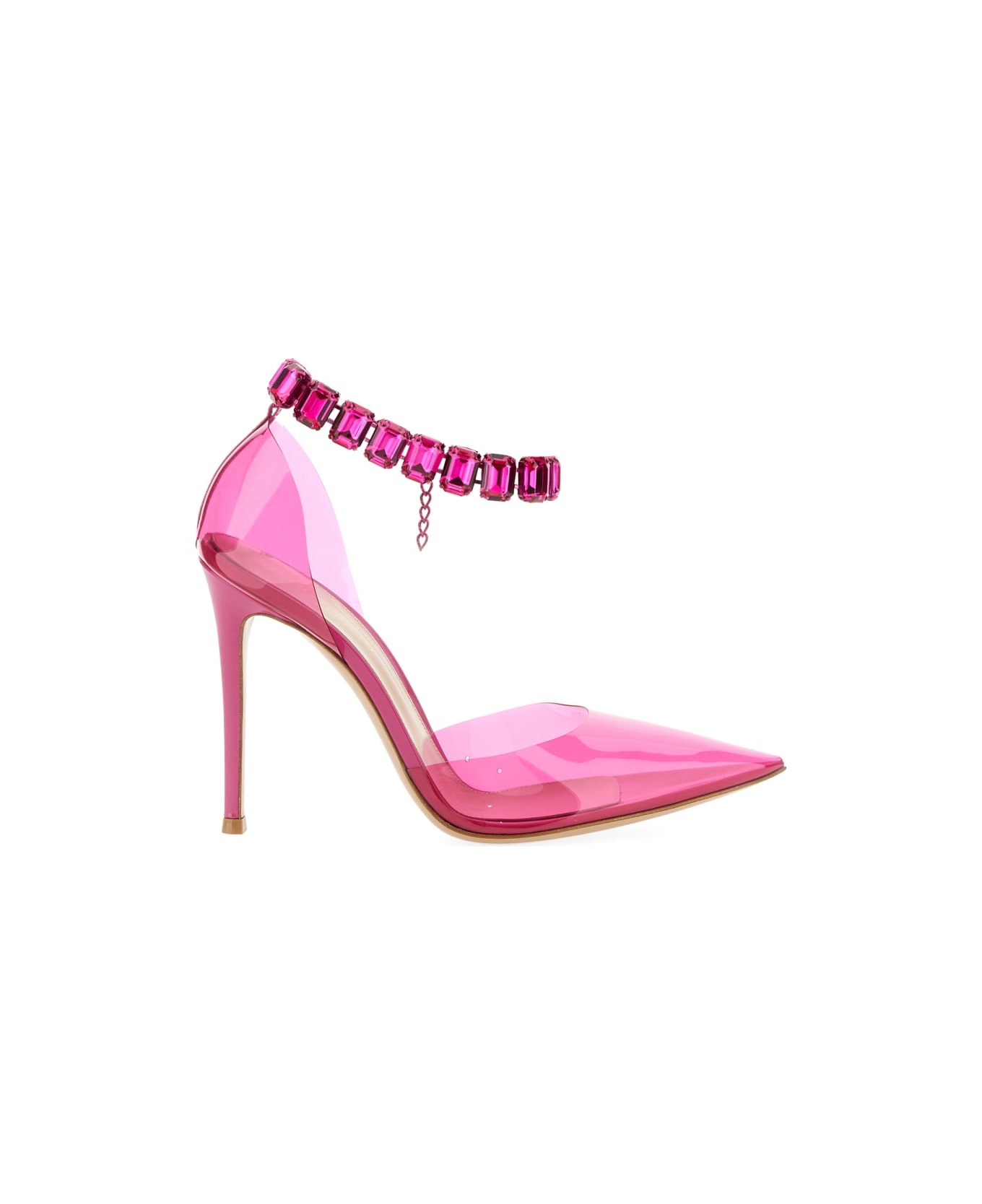 Gianvito Rossi Sandal With Crystals - FUCHSIA