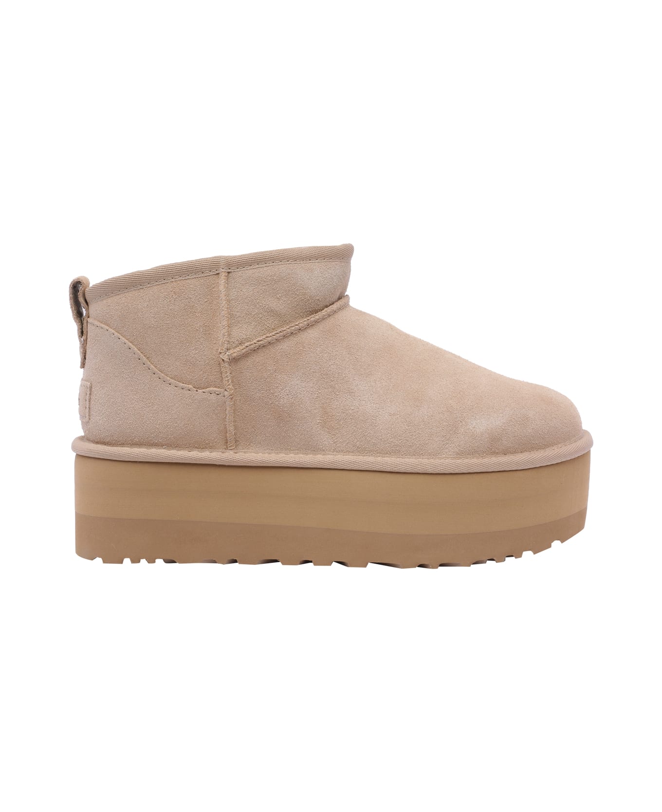 UGG Mini Classic Ultra Platform Booties - Beige