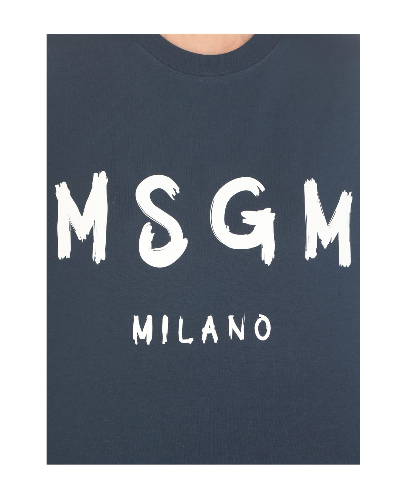 MSGM T-shirt With Logo - Blue
